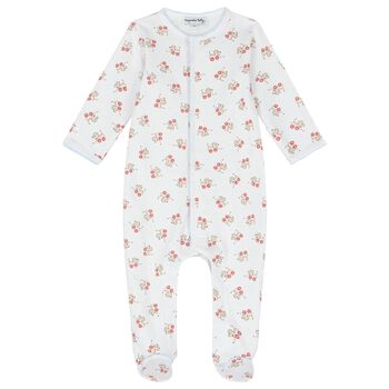 Baby Boys White Toy Print Babygrow