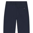 Baby Boys Navy Blue Logo Joggers, 1, hi-res