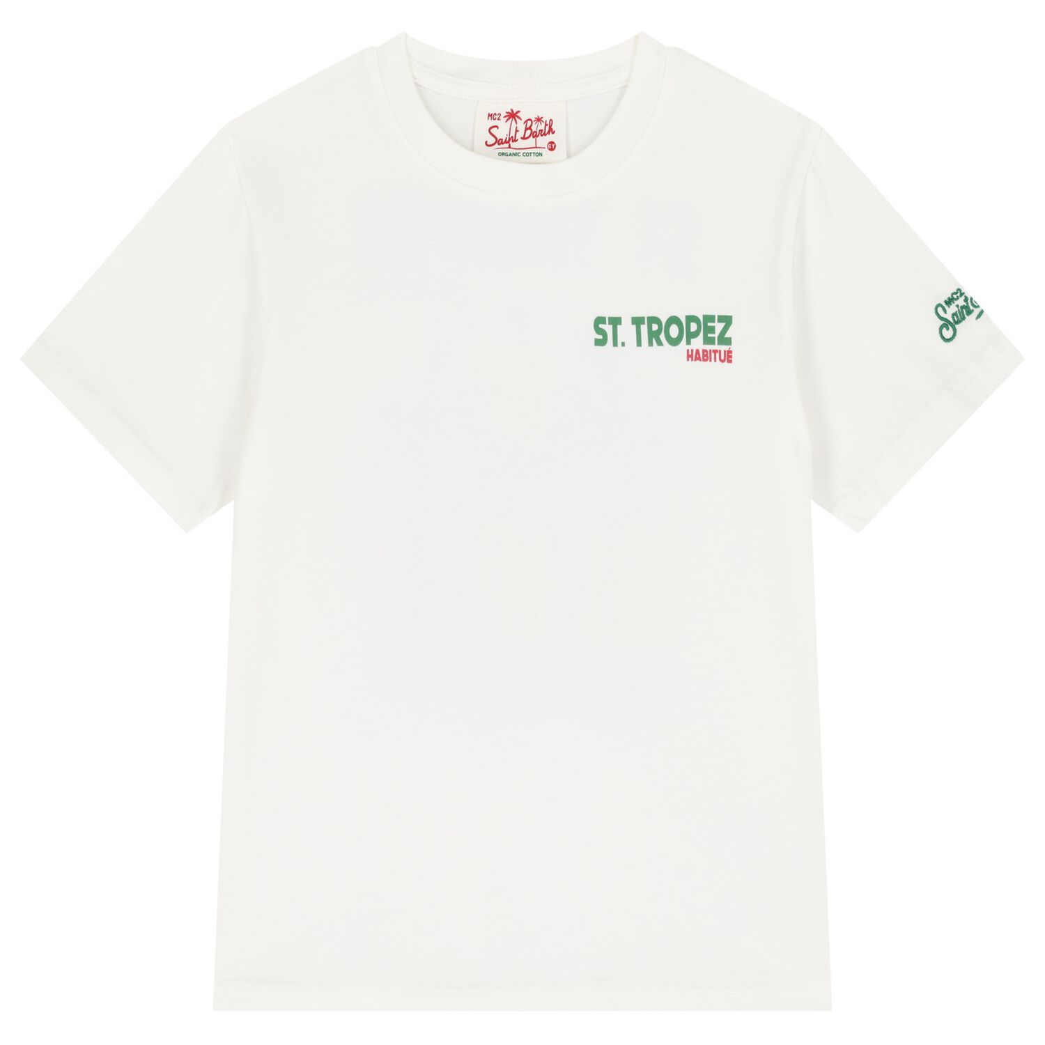 Boys White Logo T-Shirt, 1, hi-res