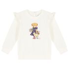Baby Girls Ivory Polo Bear Tracksuit, 1, hi-res