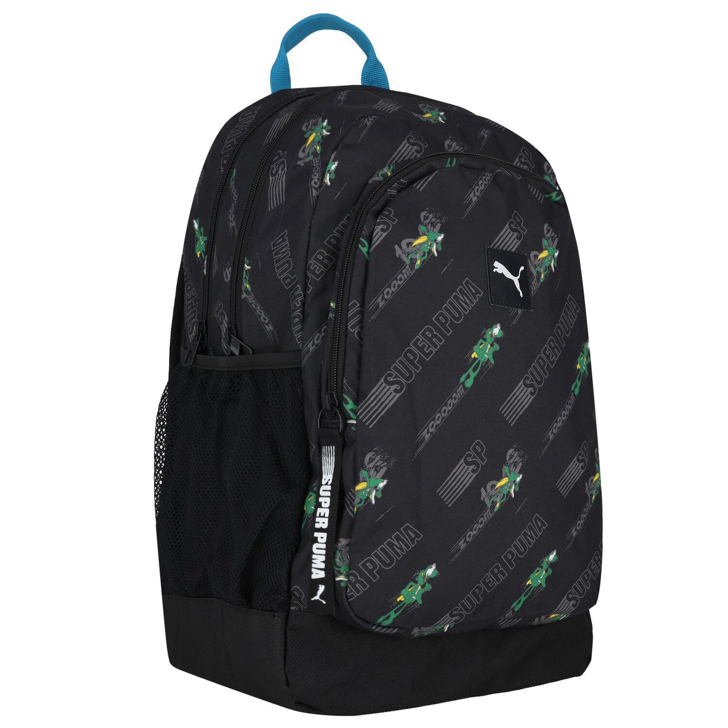 Boys Black Logo Backpack, 1, hi-res