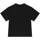 تيشيرت بالشعار باللون الاسود والفضى, 1, hi-res