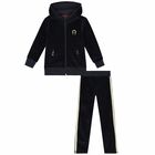 Girls Navy Blue Logo Tracksuit, 1, hi-res