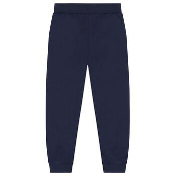Navy Blue Teddy Bear Logo Joggers
