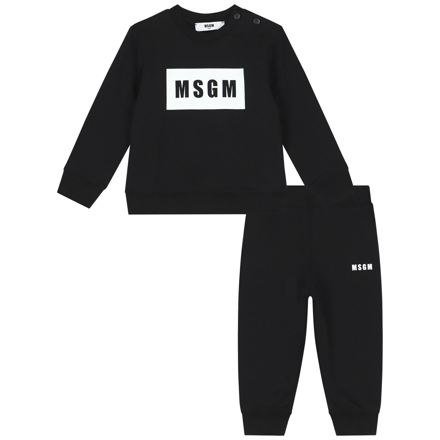 Black & White Logo Tracksuit, 1, hi-res