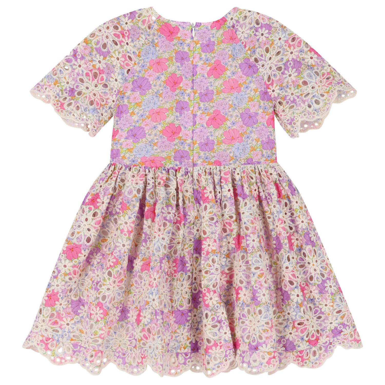 Girls Pink & Purple Floral Dress, 1, hi-res image number null