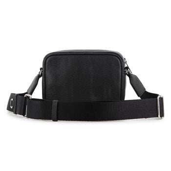 Girls Black Rhinestone Logo Leather Handbag ( 17CM )