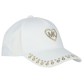 Girls White Logo Cap