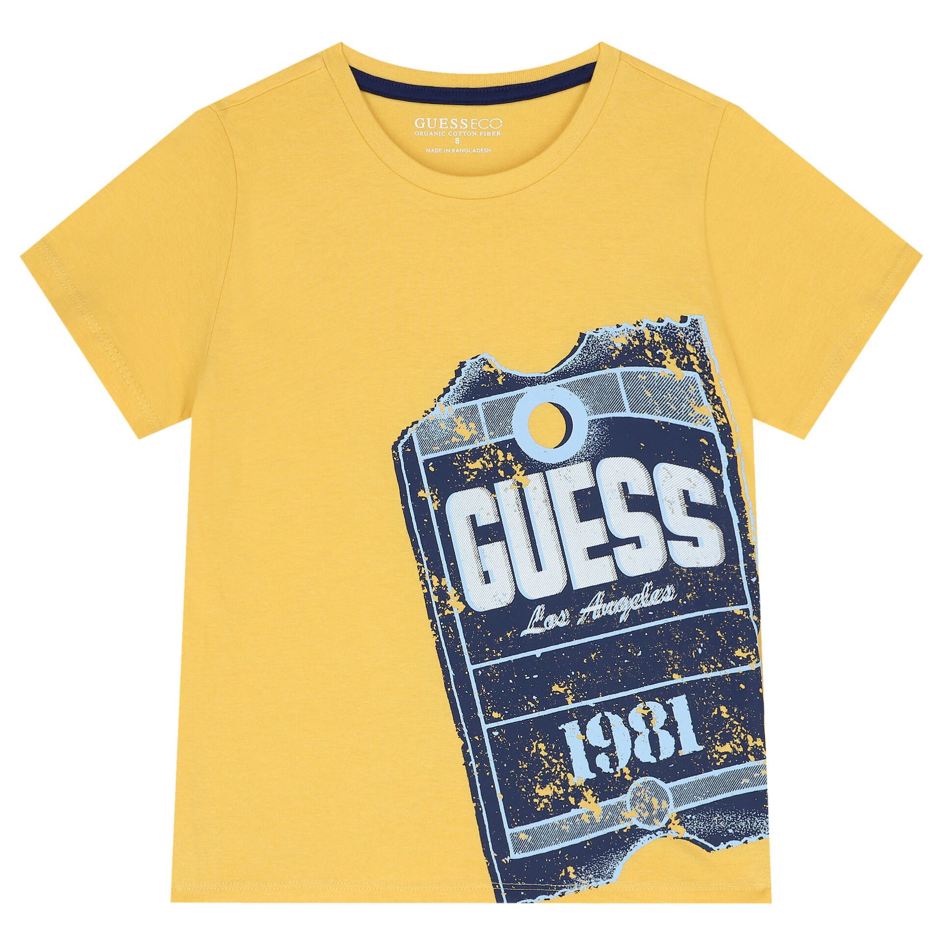 Guess Boys Yellow Logo T Shirt Junior Couture Bahrain