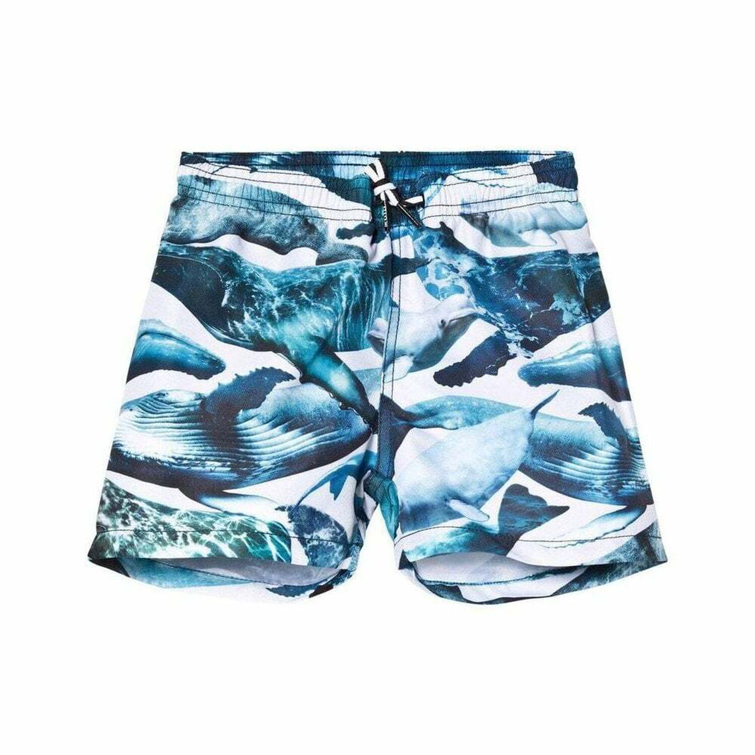 Boys Blue Swim Shorts, 1, hi-res