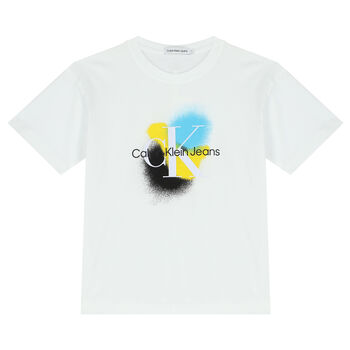 Boys White Logo T-Shirt