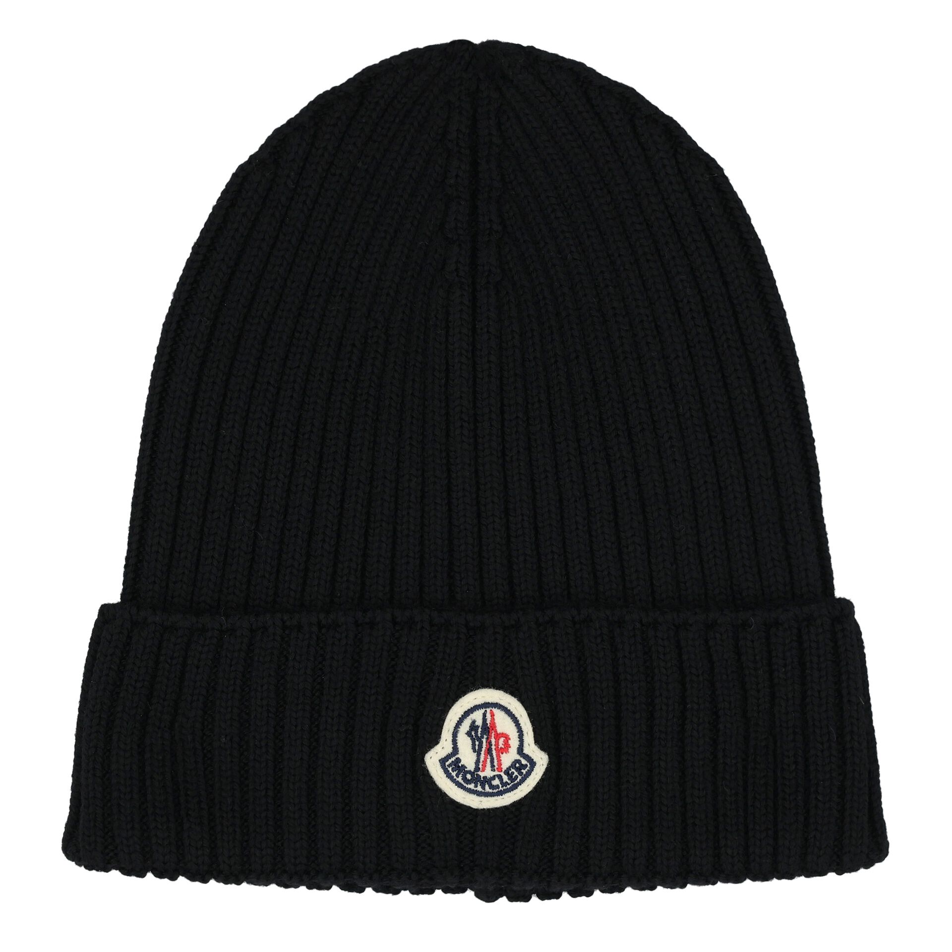 Moncler Enfant Boys Black Logo Beanie Hat Junior Couture USA