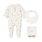 Baby Girls Ivory Floral Babygrow Gift Set, 1, hi-res