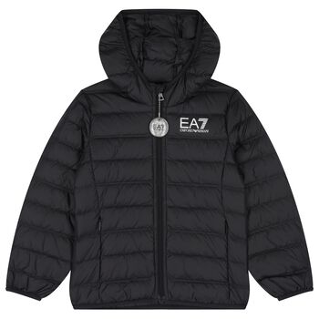 Boys Black Logo Jacket