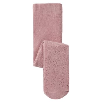 Baby Girls Pink Knitted Tights