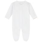 White Teddy Bear Babygrow Gift Set, 1, hi-res