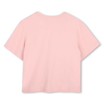 Girls Mini Me Pink Heart Logo T-Shirt