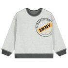 Boys Grey Logo Reversible Sweatshirt , 1, hi-res