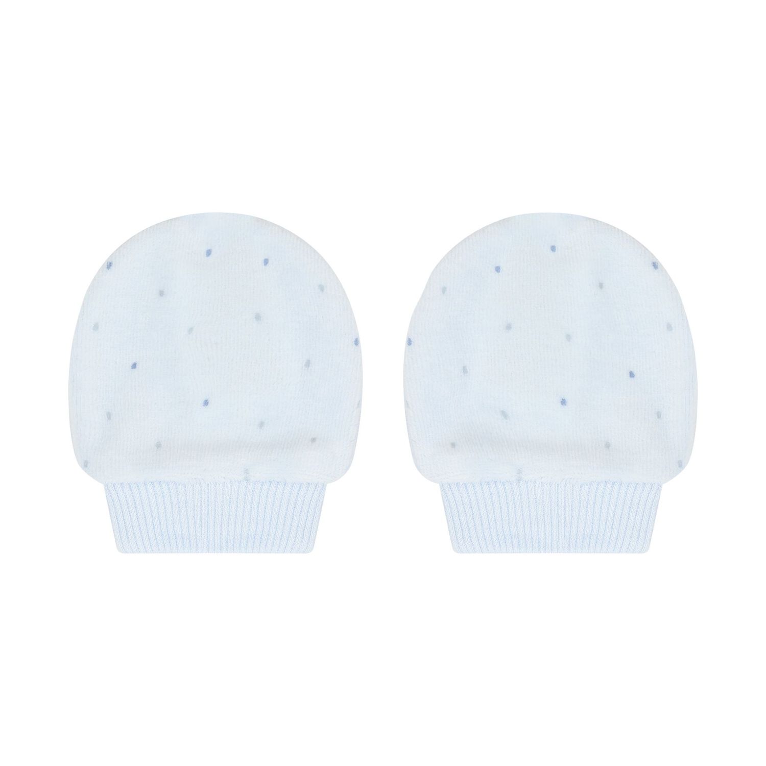Baby Boys Blue Hat & Mitten Set, 1, hi-res
