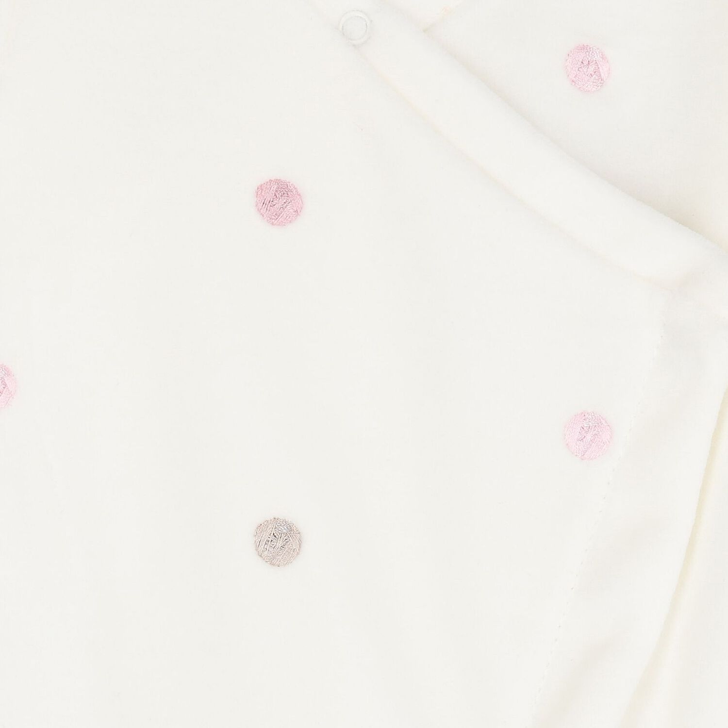 Baby Girls Pink & White Babygrows ( 2 Pack ), 1, hi-res