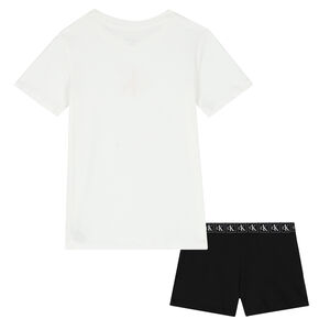 White & Black Logo Pyjamas