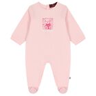 Baby Girls Pink Teddy Bear Logo Babygrow, 3, hi-res