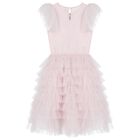 Girls Pink Embellished Tutu Dress, 1, hi-res