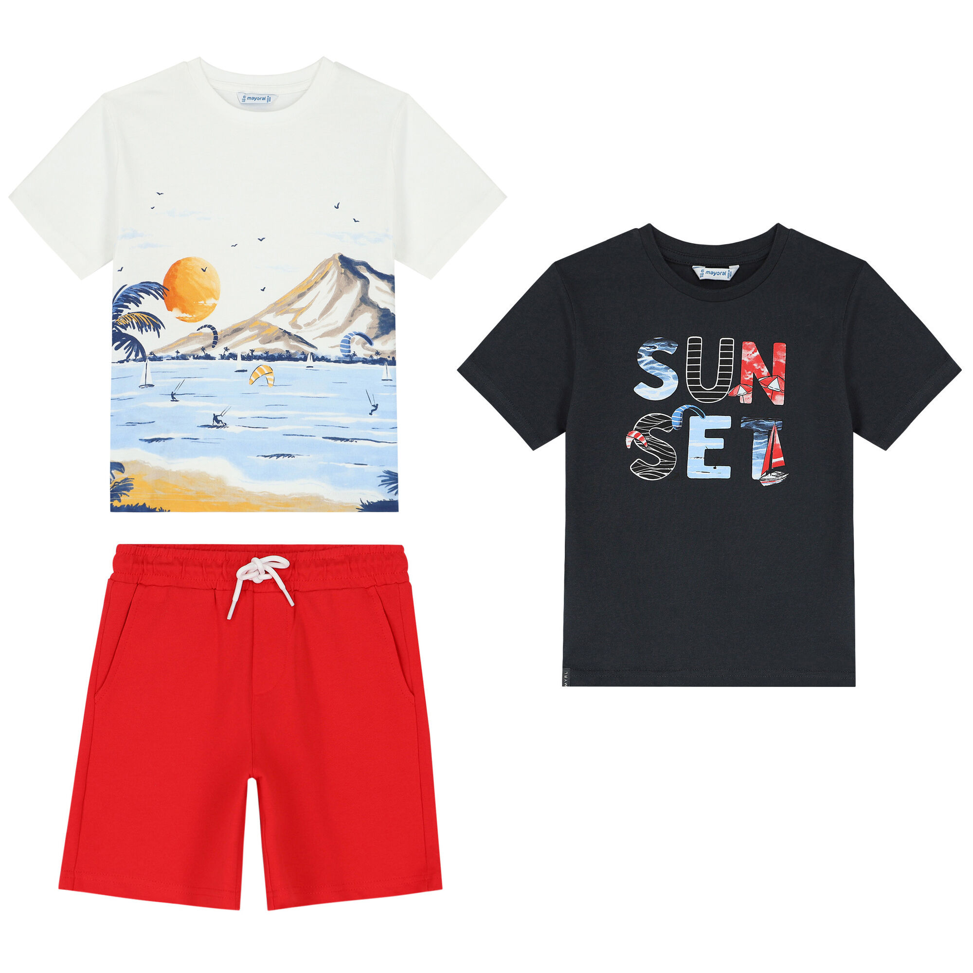 Mayoral shorts set hot sale