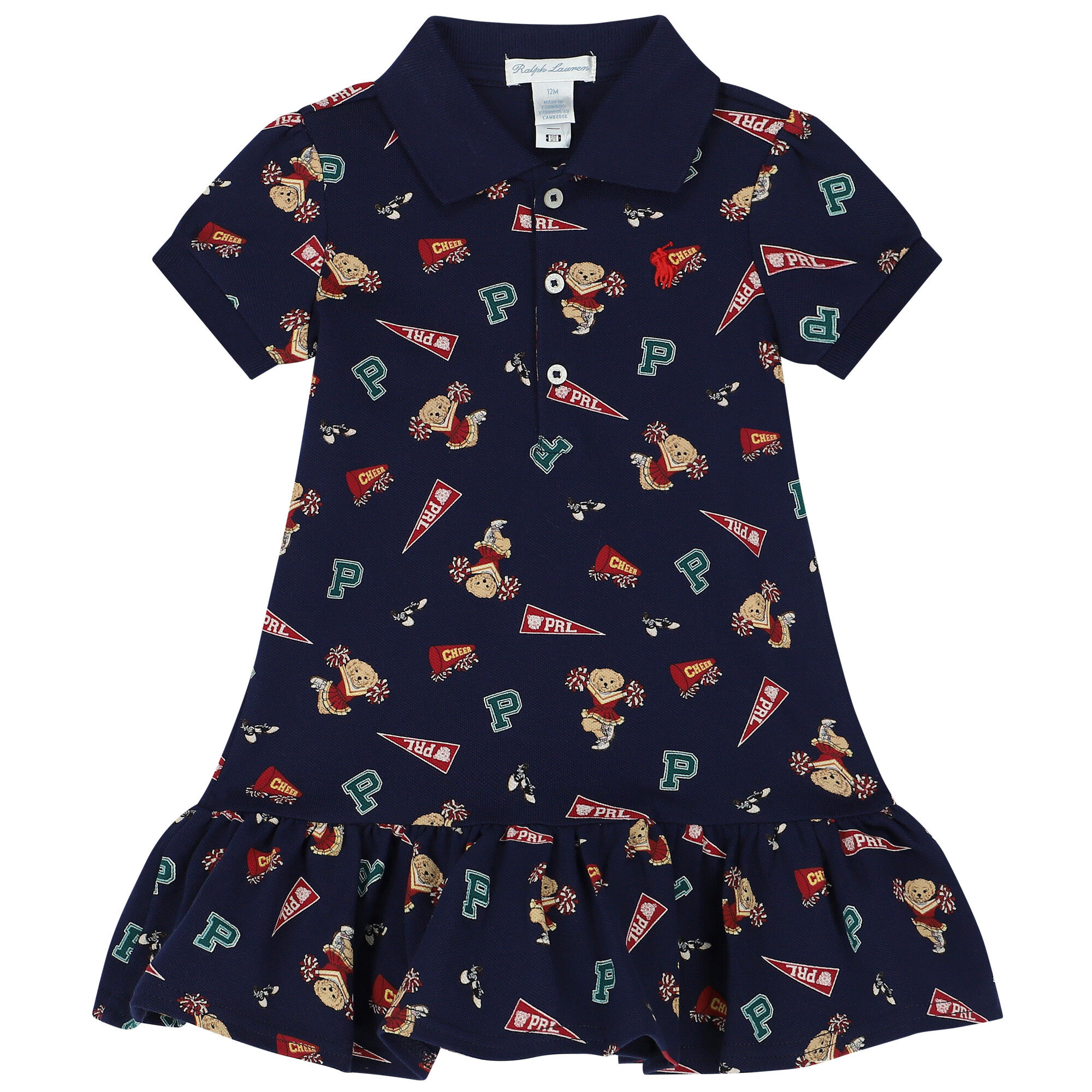 Ralph Lauren Baby Girls Navy Blue Polo Dress Set Junior Couture Australia