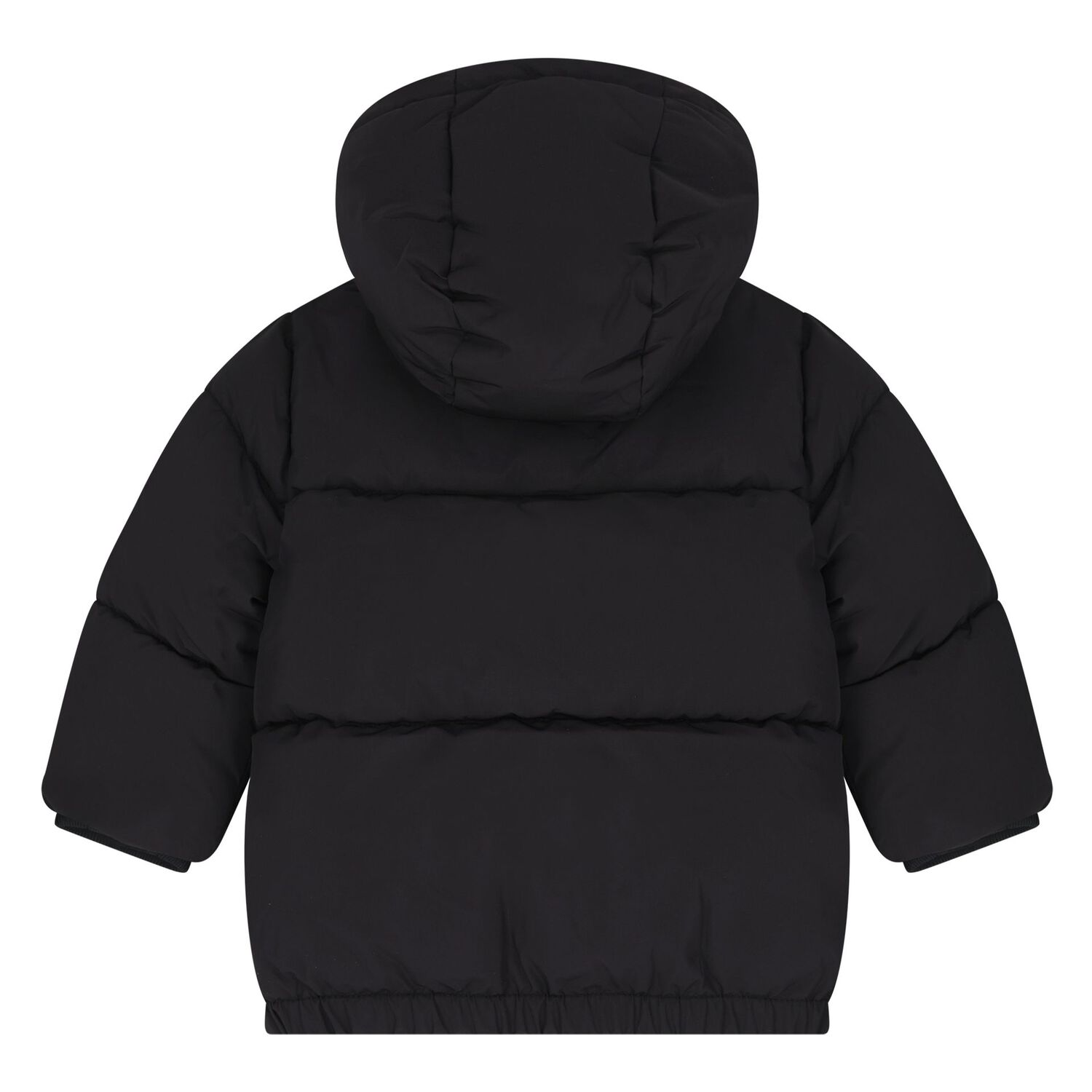 Younger Boys Black Logo Puffer Jacket, 1, hi-res