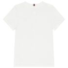 Girls White Logo T-Shirt, 2, hi-res