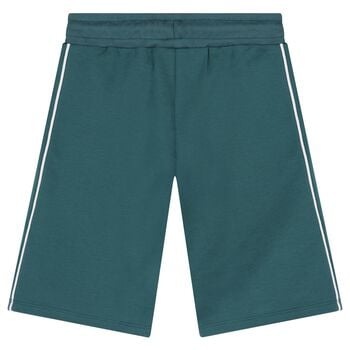 Boys Green Logo Shorts