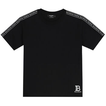 Boys Black Logo T-Shirt
