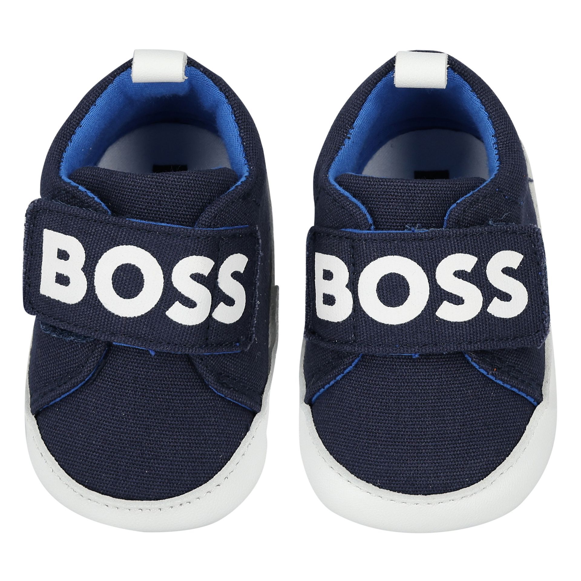 BOSS Baby Boys Navy Blue Logo Pre Walker Shoes