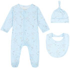Baby Boys Blue Bird & Butterfly Babygrow Set, 1, hi-res