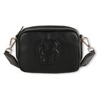Girls Black Logo Handbag, 1, hi-res