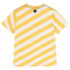 Boys White & Yellow Striped T-Shirt, 1, hi-res