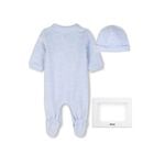 Baby Boys Blue Logo Babygrow Gift Set, 2, hi-res