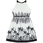 Girls Black & White Dress, 1, hi-res