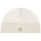 Ivory & Gold Logo Babygrow Gift Set, 1, hi-res