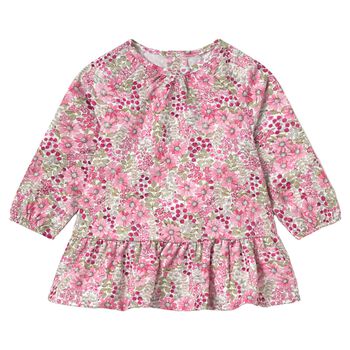 Younger Girls Pink Floral Dress