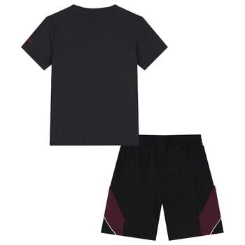 Boys Black Spider-Man Marvel Shorts Set