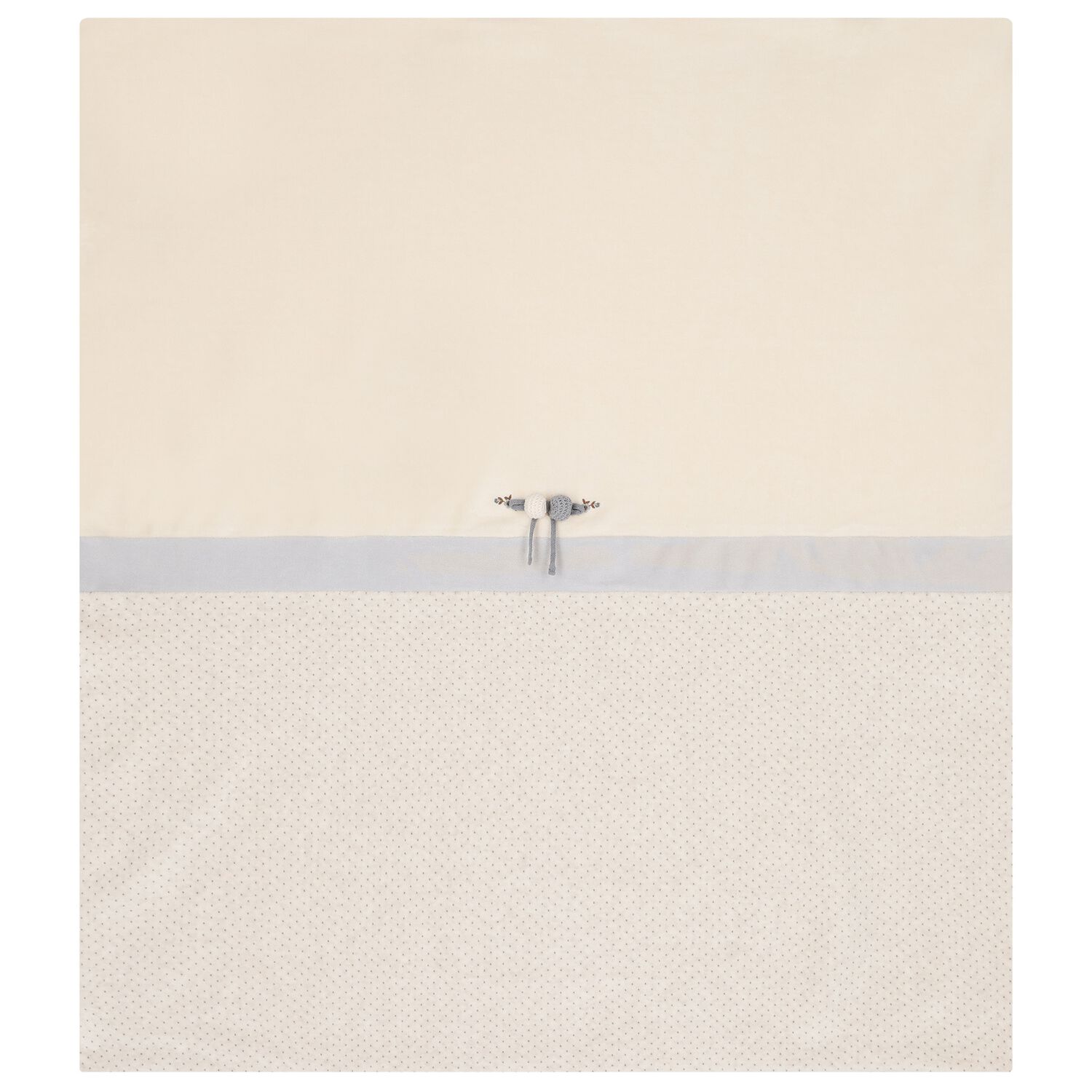 Beige Dot Baby Blanket, 1, hi-res