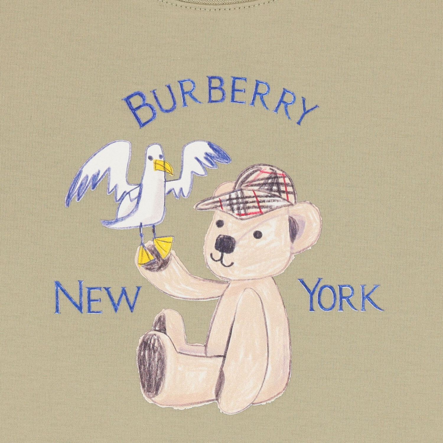 Beige Thomas Bear Logo T-Shirt, 1, hi-res