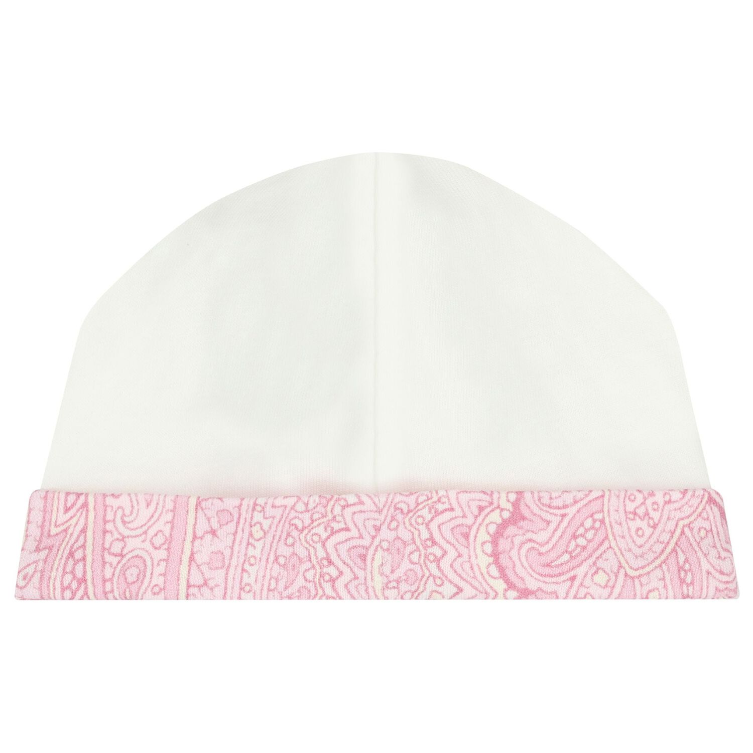 طقم هدايا ملابس اطفال بنقشة بيزلي باللونين الابيض و الوردي للبنات , 2, hi-res