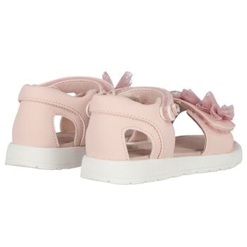 Younger Girls Pink Logo Sandals