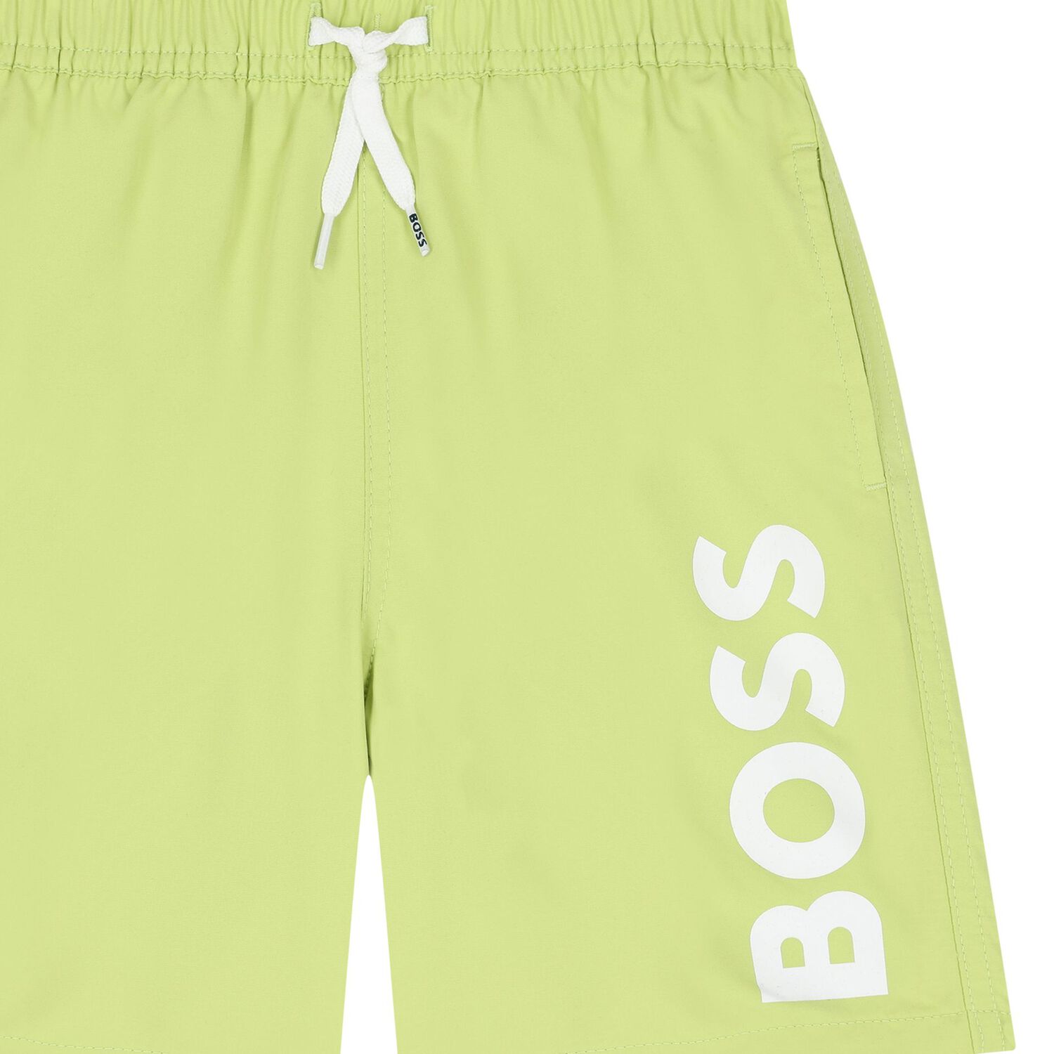 Boys Green Logo Swim Shorts, 2, hi-res image number null