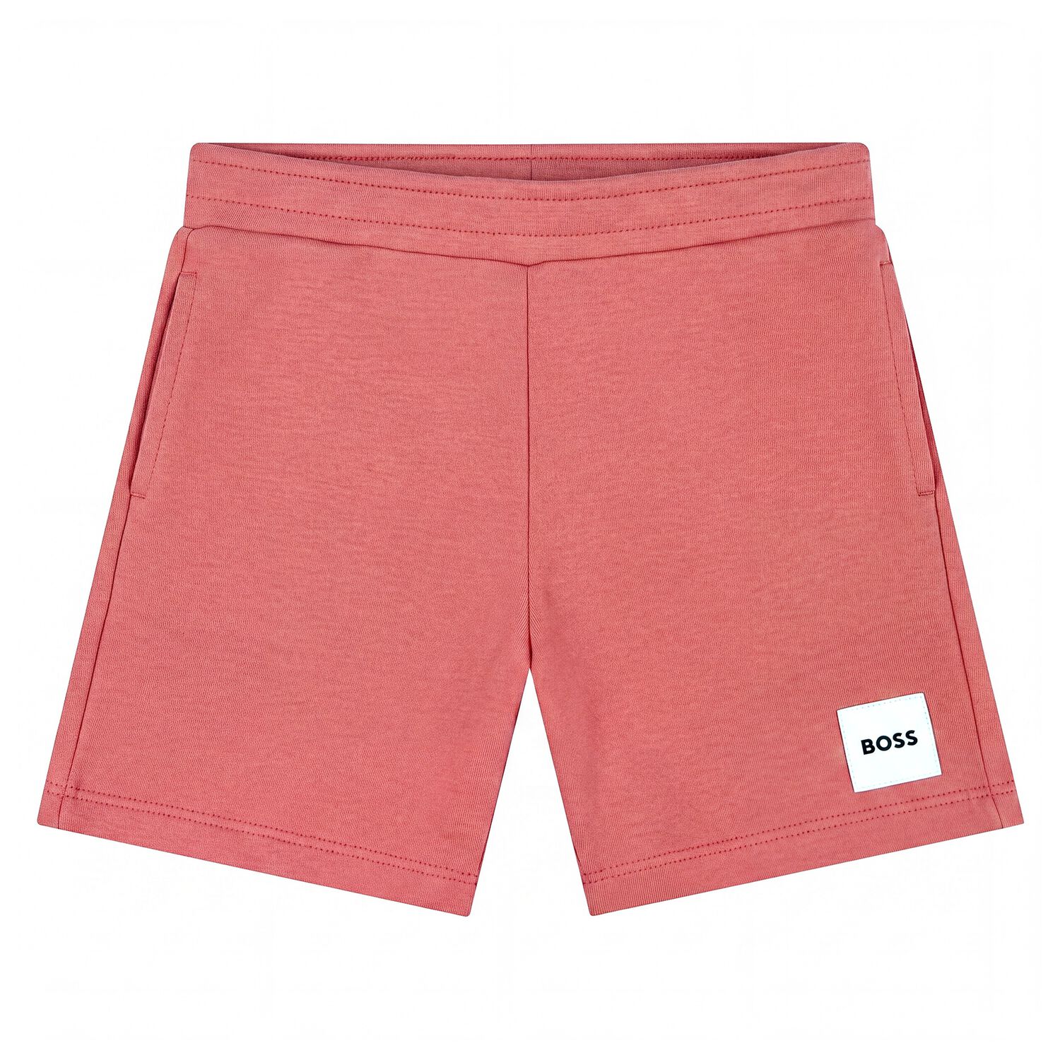Younger Boys Red Logo Shorts, 3, hi-res