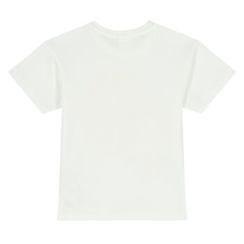 Girls White Logo T-Shirt