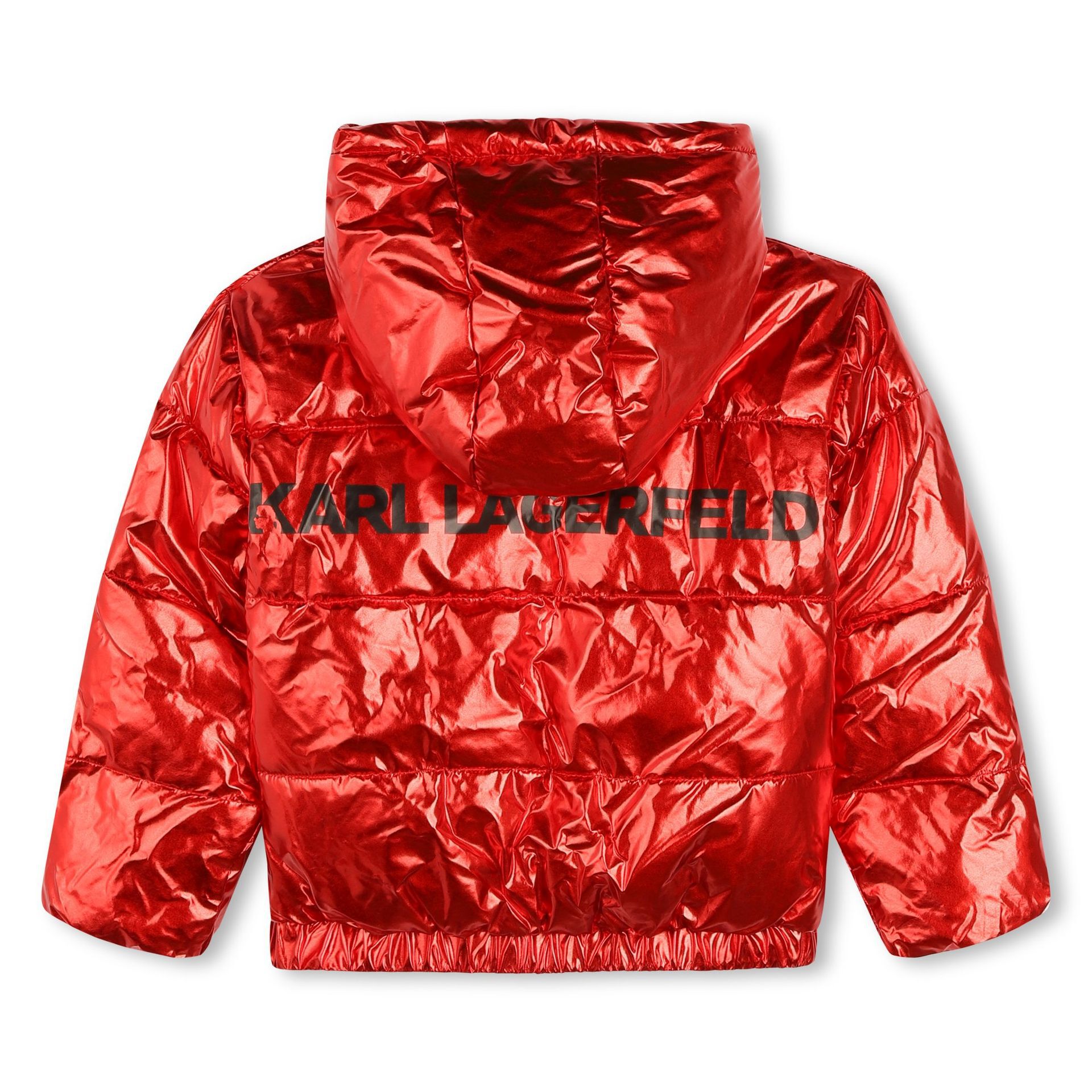 Boys red padded jacket discount